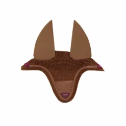 Outlet - Bonnet pour chevaux bordure droit camel Bonnets Pour Chevaux