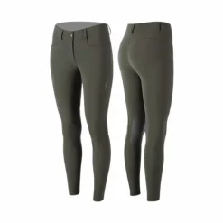 Pantalons D'Équitation*Animo Italia - Pantalon d'équitation femme Nule kaki Vert