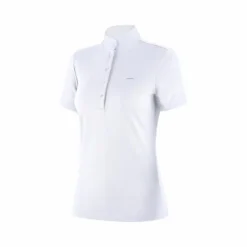 Polos Et Chemises*Animo Italia - Polo manches courtes de concours femme Basilea blanc