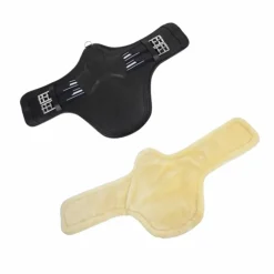 Bavettes Courtes*Antarès Sellier - Bavette Signature courte noir et doublure