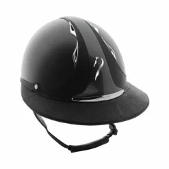 Casques D'Équitation À Visière Polo|Casques D'Équitation*Antarès Sellier - Casque premium vernis visière eclipse Gris