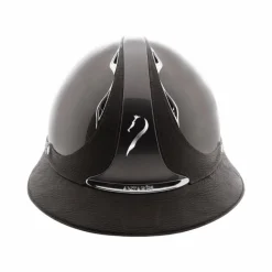 Casques D'Équitation À Visière Polo|Casques D'Équitation*Antarès Sellier - Casque premium vernis bison visière eclipse Marron