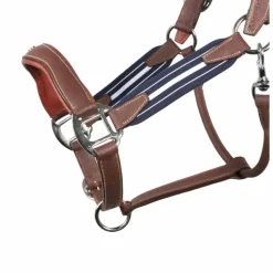 - Licol en cuir Stressless grainé havane / marine Élevage|Licols En Cuir