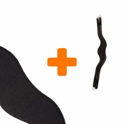 Sangles Anatomiques*Antarès Sellier - Sangle Signature hunter anatomique noir et doublure