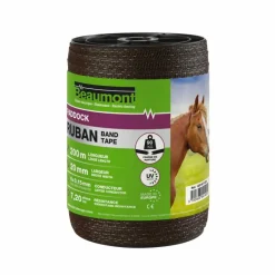 Le Paddock Ohlala*Beaumont - Ruban Paddock 20 mm/200 m Marron