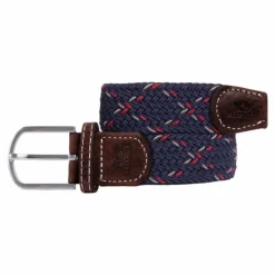 Sale - Ceinture tressée Oxford / rouge/ beige Ceintures
