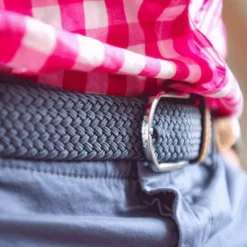 Ceintures*Billybelt - Ceinture tressée élastique Gris flanelle