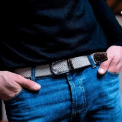 Ceintures*Billybelt - Ceinture tressée élastique Beige sable