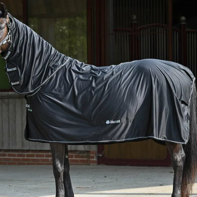 Couvertures Et Chemises*Bucas - Chemise séchante Power Cooler black/ sliver Noir