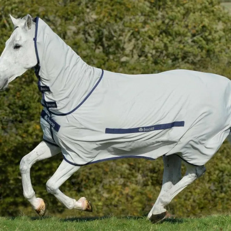 Couvertures Et Chemises*Bucas - Couverture anti-démangeaisons Sweet-itch sliver Gris