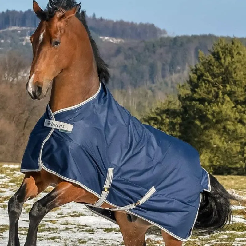 Couvertures Et Chemises*Bucas - Couverture d'extérieur Freedom Turnout 150 150g Marine