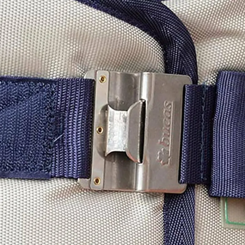 Couvertures Et Chemises*Bucas - Couverture d'extérieur Power Turnout Light Big Neck sliver 0g Gris