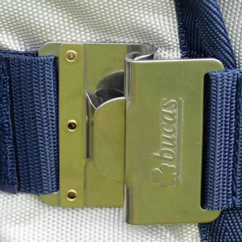 Couvertures Et Chemises*Bucas - Couverture d'extérieur Power Turnout Light Big Neck sliver 0g Gris