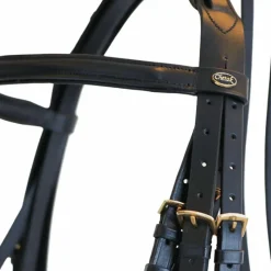 Brides*Canter - Bride Euro avec rênes (2 paires) Noir