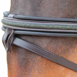 Online - Bridon muserolle croisée Mylord / vert Bridons