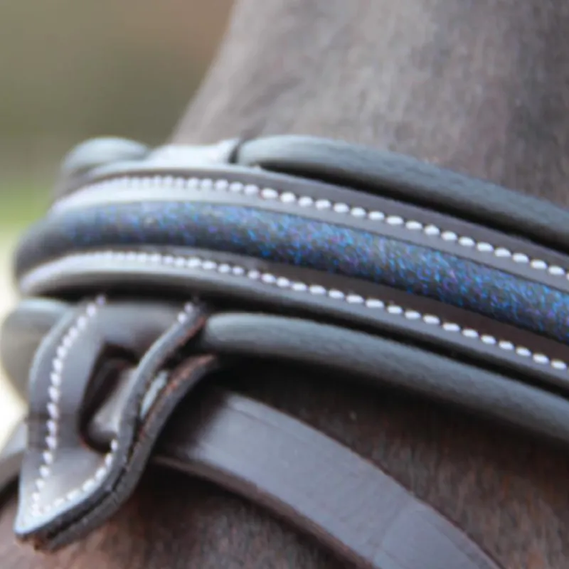 Hot - Bridon muserolle croisée Mylord / marine Bridons