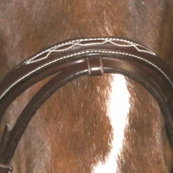 Bridons Poneys|Bridons*Canter - Bridon Surpiqué combiné avec rênes marron Havane