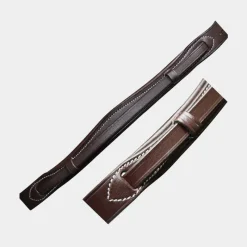 Bridons Poneys|Bridons*Canter - Bridon Surpiqué combiné avec rênes marron Havane