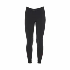 Pantalons D'Équitation*Cavalleria Toscana - Pantalon d'équitation fille Color logo bordeaux Noir