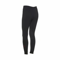 Pantalons D'Équitation*Cavalleria Toscana - Pantalon d'équitation fille Color logo bordeaux Noir