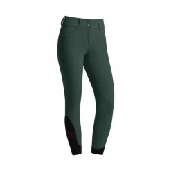 Pantalons D'Équitation*Cavalleria Toscana - Pantalon d'équitation femme Americain taille haute jungle green Vert