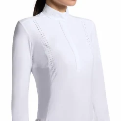 Clearance - Polo de concours manches longues femme Perforated Jersey Polos Et Chemises