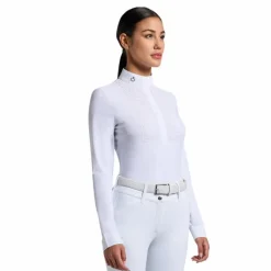 Online - Polo de concours manches longues femme Heat Sealed Perforated Polos Et Chemises