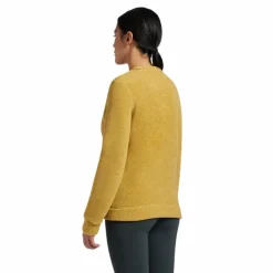 Pulls Et Gilets*Cavalleria Toscana - Pull manches longues femme Fleece Crew Neck miel Jaune