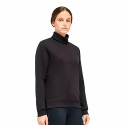 Pulls Et Gilets*Cavalleria Toscana - Sweat col montant femme Noir