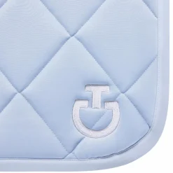 Hot - Tapis de selle Diamond Quilted Jersey sky blue Tapis De Selle Poneys|Tapis De Selle