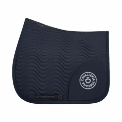 Tapis De Dressage|Tapis De Selle*Cavalleria Toscana - Tapis de dressage Double Orbit Wave Quilted Marine