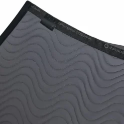Tapis De Selle Poneys|Tapis De Selle*Cavalleria Toscana - Tapis de selle Double Orbit Wave Quilted anthracite Gris