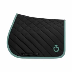 Sale - Tapis de selle Diamonds and Lines Quilted / mint Tapis De Selle