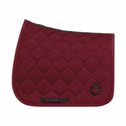 Tapis Cso/ Mixtes|Tapis De Selle*Cavalleria Toscana - Tapis de selle New Circular Quilted Jersey Bordeaux