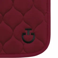Tapis Cso/ Mixtes|Tapis De Selle*Cavalleria Toscana - Tapis de selle New Circular Quilted Jersey Bordeaux