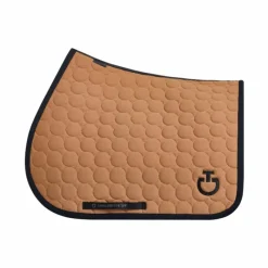 Tapis De Selle Poneys|Tapis Cso/ Mixtes*Cavalleria Toscana - Tapis de selle Circle Quilted caramel Marron