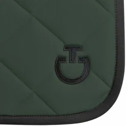 Tapis De Selle|Tapis Cso/ Mixtes*Cavalleria Toscana - Tapis de selle Diamond Quilted Jersey jungle green Vert