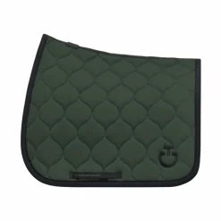 Online - Tapis de selle New Circular Quilted Jersey jungle green Tapis Cso/ Mixtes|Tapis De Selle