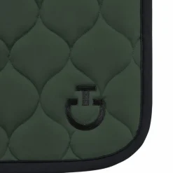 Online - Tapis de selle New Circular Quilted Jersey jungle green Tapis Cso/ Mixtes|Tapis De Selle