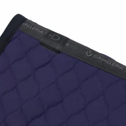 Tapis De Selle Poneys|Tapis Cso/ Mixtes*Cavalleria Toscana - Tapis de selle Circular Quilted Jersey midnight blue/ noir Bleu