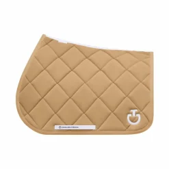 Tapis De Selle Poneys|Tapis Cso/ Mixtes*Cavalleria Toscana - Tapis de selle Diamond Quilted Jersey tan Beige