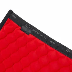 Tapis De Selle Poneys|Tapis Cso/ Mixtes*Cavalleria Toscana - Tapis de selle Circular Quilted Jersey coquelicot Rouge