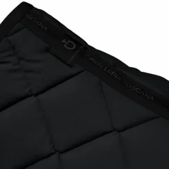Tapis De Selle Poneys|Tapis Cso/ Mixtes*Cavalleria Toscana - Tapis de selle Diamond Quilted Jersey / mocca Noir