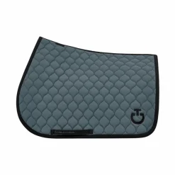 Tapis De Selle Poneys|Tapis Cso/ Mixtes*Cavalleria Toscana - Tapis de selle Circular Quilted Jersey anthracite Gris