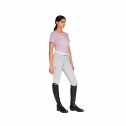 T-Shirts Et Baselayers*Cavalleria Toscana - T-shirt manches courtes femme CT Double Orbit sakura rose Violet