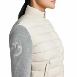 Blousons Et Manteaux*Cavalleria Toscana - Veste manches longues femme Nylon and Fleece vanille Beige
