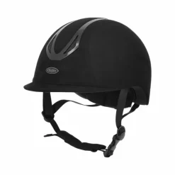 Casques D'Équitation|Cso*Choplin - Casque d'équitation Aero Velvet brillant Noir