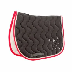 Tapis De Selle|Tapis Cso/ Mixtes*Dance With Him - Tapis de selle chiné/ blanc/ fuchsia Gris