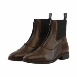 Clearance - Boots d'équitation en cuir avec fermeture éclair Boots D'Équitation