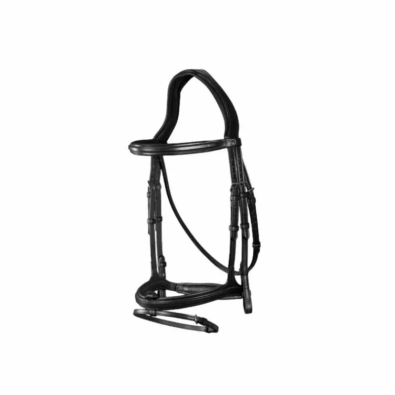 Bridons Poneys|Bridons*Dyon - Bridon muserolle combinée New English Collection Noir